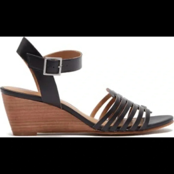 🌸NEW🌸 SUSINA Terra Wedge Leather Sandal - Picture 3 of 5